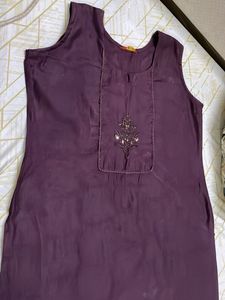 Elegant Purple Kurta
