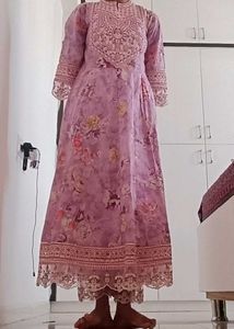 Embroidered Purple Kurti