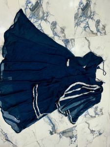 Navy Blue Anarkali Dress