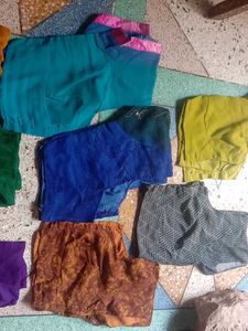 Colorful Sari Blouse Bundle of 8