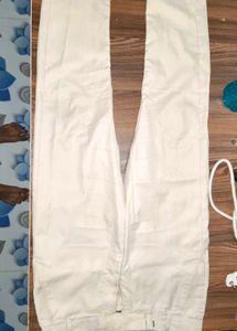 Off-White Straight Leg Pants