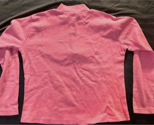 Pink Quarter-Zip Sweatshirt