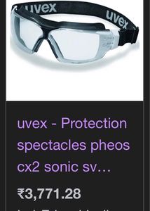 Uvex Safety Goggles For Bikers &amp; Heavy Duty Worker