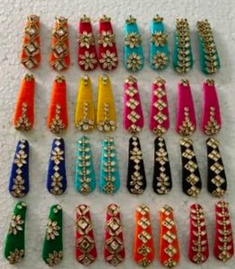 Silk Thread Hand Made Hair Tic Tac Clip