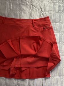 coral Pleated Skort waist 32