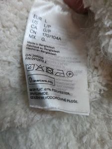 Fluffy White Cropped Sweater