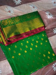 Green Pattu Saree