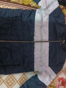 Stylish Navy &amp; Gray Padded Jacket