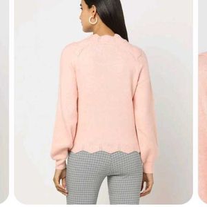 Pretty Pink Ruffled Sweater