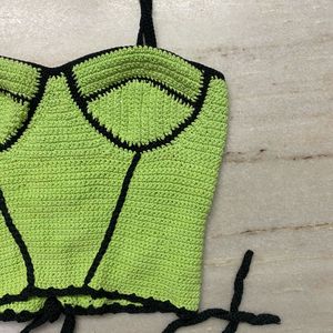 Crochet Bustier Corset Top