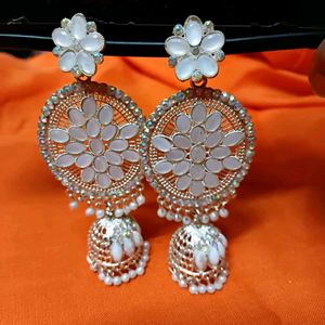 Floral Jhumka Earrings
