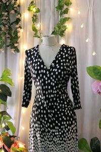 Polka Dot Wrap Dress