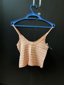 Striped Orange Tank Top