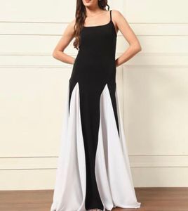 Elegant Black &amp; White Maxi Dress (ALL SIZE AVAILB)