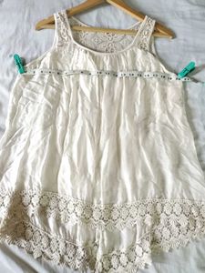 Lace Trim Beautiful Top