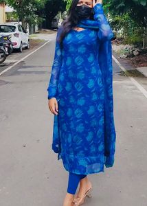 Royal blue kurti set