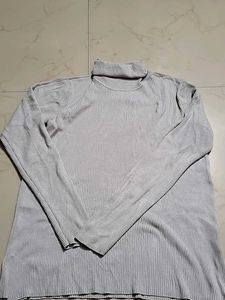 Ribbed Turtleneck Top