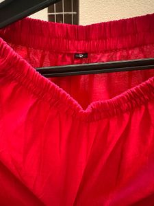 straight kurta set with plazzo