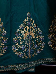 Emerald Green Floral Print Fabric