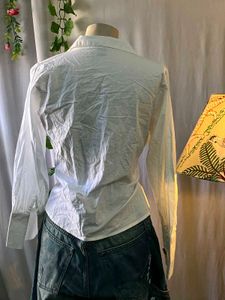 The Label Life White asymmetrical shirt