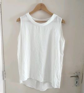 Sleeveless White Top