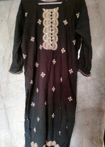 Plus Size Black Kurta