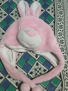 Cute Pink Bunny Hat