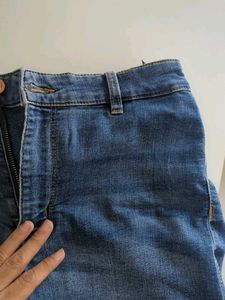 Denim High-Waisted Shorts