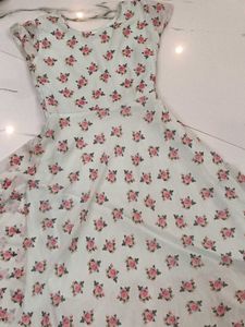 Floral Print Gown Dress