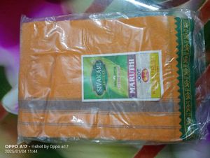 Handloom Fabric Pure Cotton Dhoti Jode