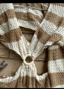 Striped Crochet Beach Dress