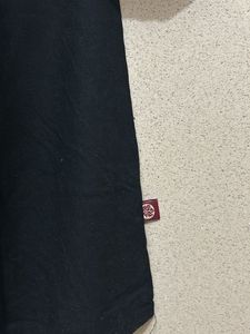 Black Tunic Top with Embroidered Detail
