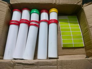Boxes For Organising With Stickers To Label