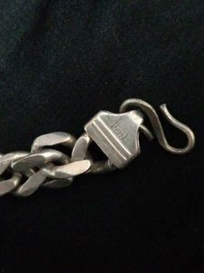 Sterling Silver Gents 925 Bracelet With Feroza