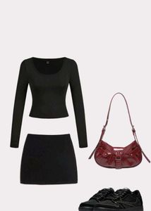 Black Long Sleeve Top
