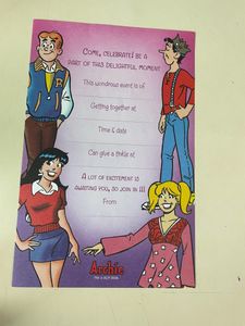 13 Sheets Printed Party Invites