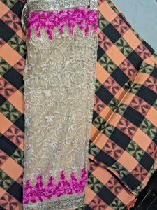 Embroidered Floral Saree