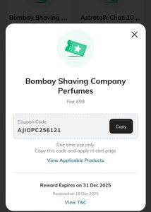 Bombay Shaving Company Perfume Coupon