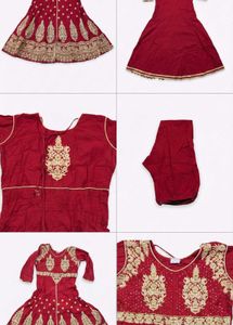 Elegant Red Embroidered Kurta