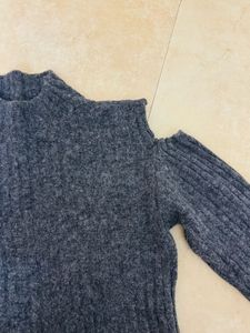 Cold Shoulder Knit Sweater
