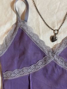 Ribbed H&amp;M camisole 💜🦄
