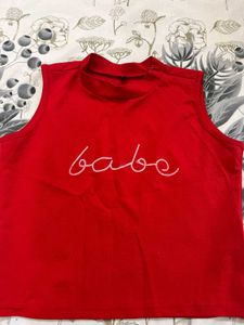 Very Beautiful Red Crop Top