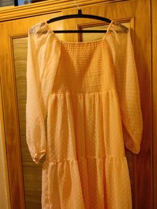 Peach Flared dress Never Worn
