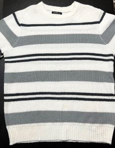 Cozy Striped Knit Sweater – Zudio