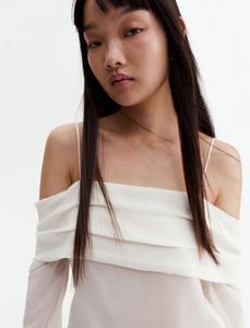 Elegant White Off-Shoulder Top