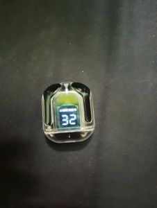 Transparent TWS Earbuds w/ Digital Display Case