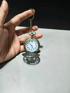Vintage Rose clock Keychain