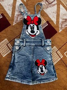 Mini Mouse Denim Dress For Babygirl