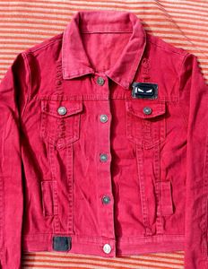 Red Denim Jacket - Stylish &amp; Unique