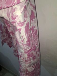 Floral Print Linen Blend Shirt